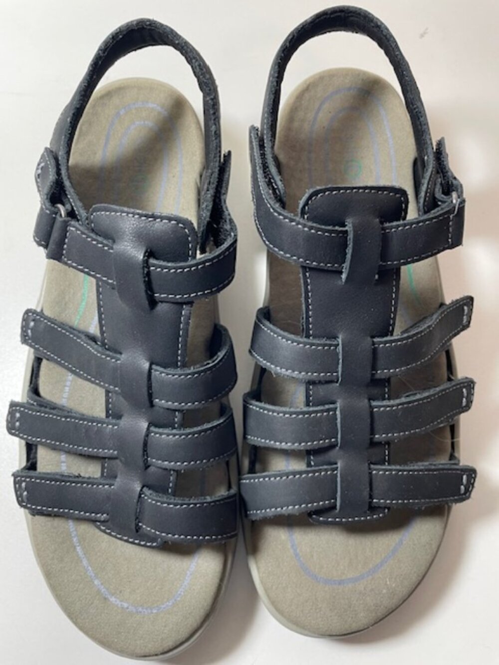 Orthofeet Womens Black Sandals NEW Size 8D - Picture 3 of 6
